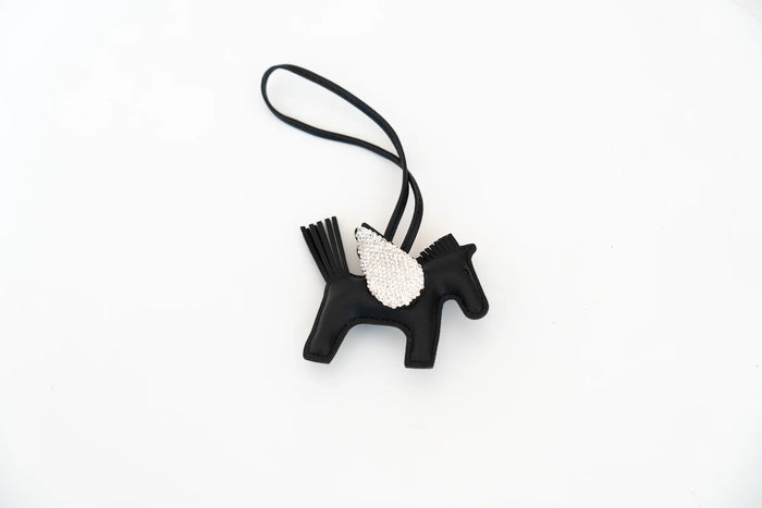 The Pegasus Bag Charm in Onyx
