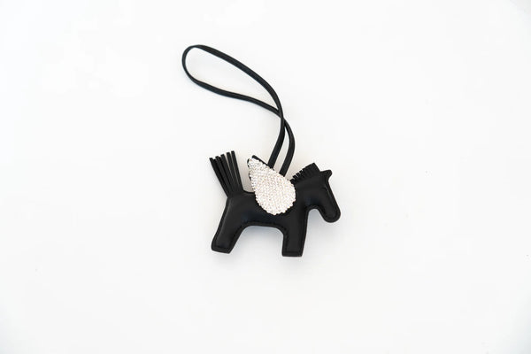 The Pegasus Bag Charm in Onyx